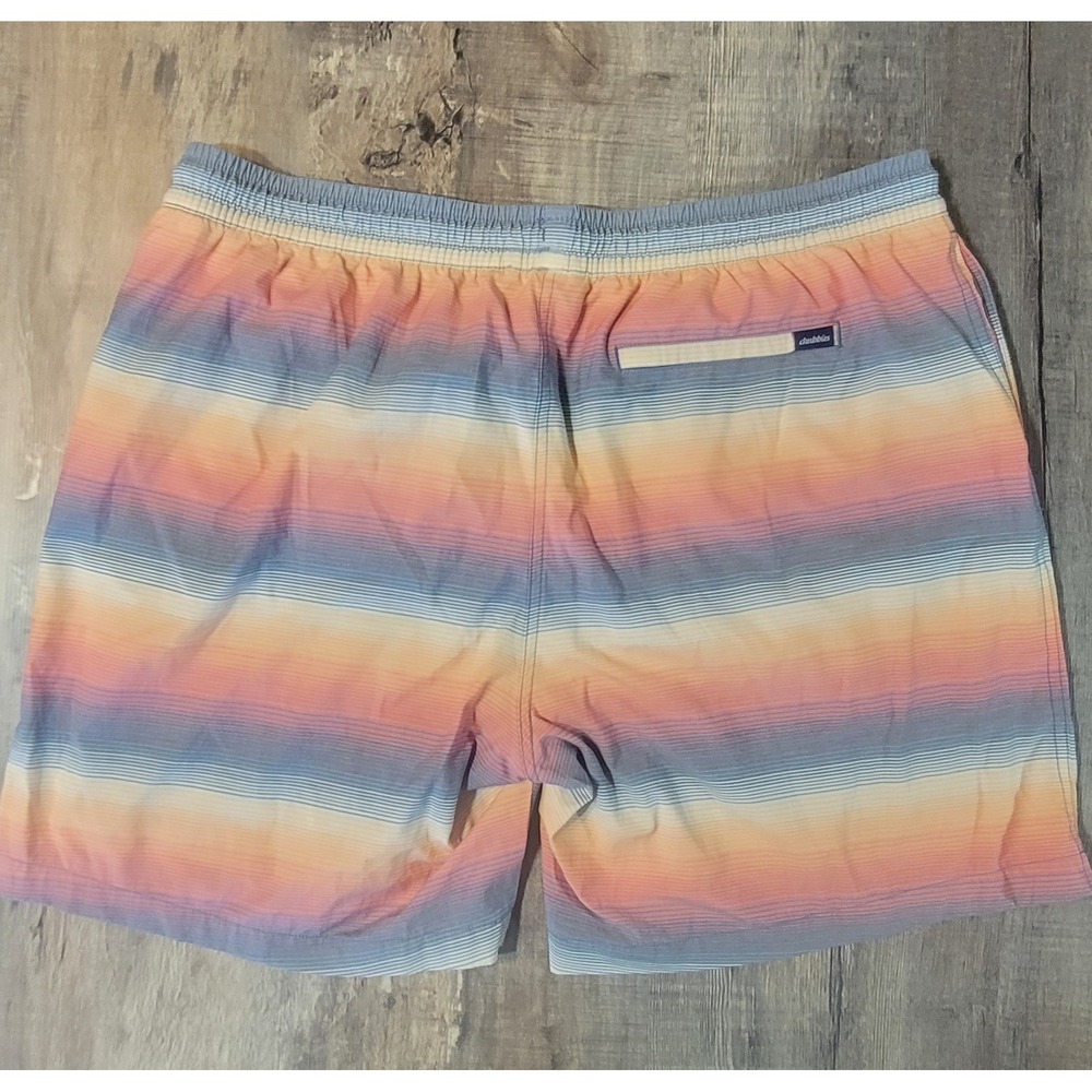 Chubbies Mens XXL Swim Trunks 7 Inch Inseam Sunset Stripe Compression Liner XXL - Picture 4 of 9